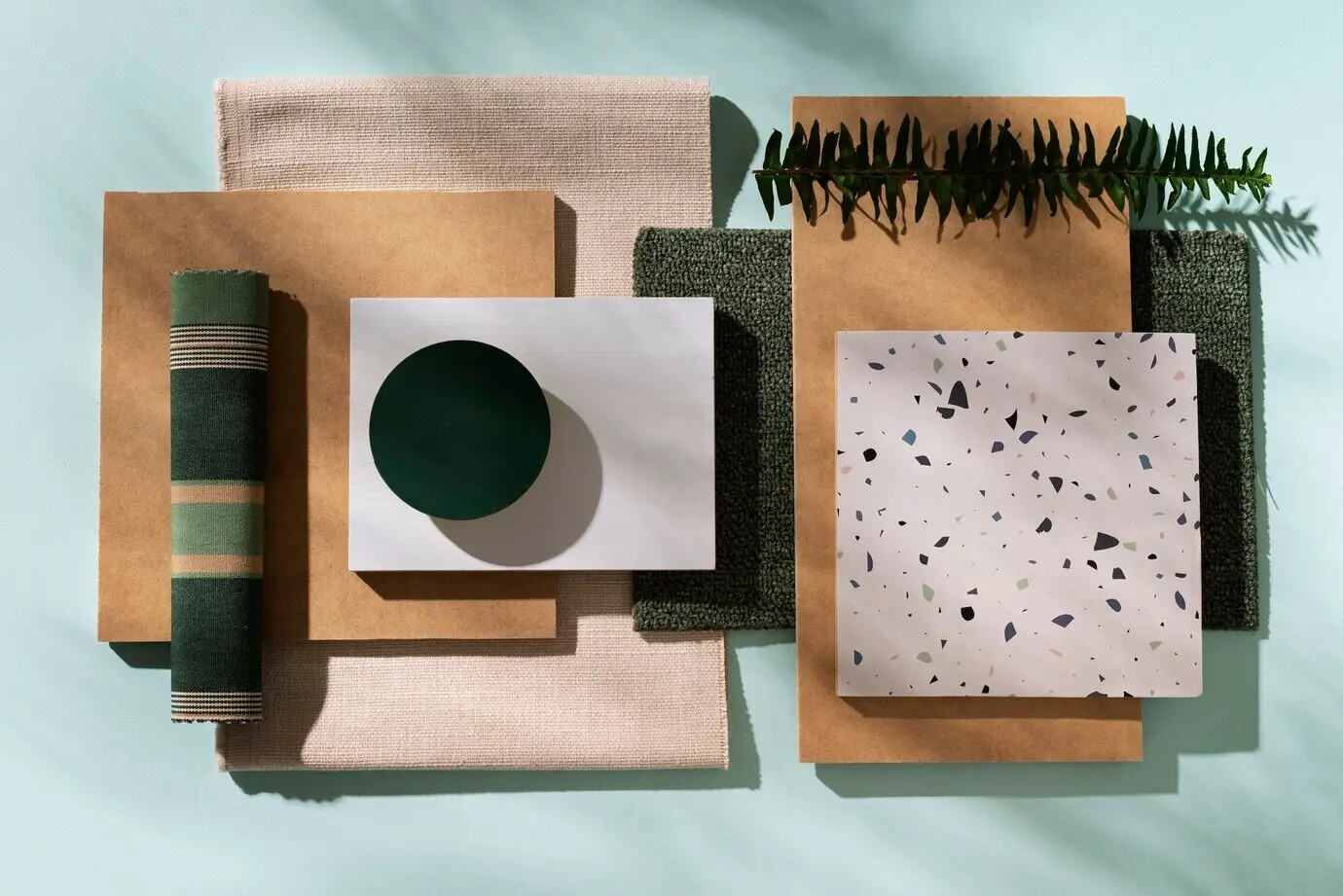 Ansicht von oben auf MDF-Platten